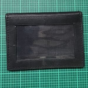 Black Leather Card Holder